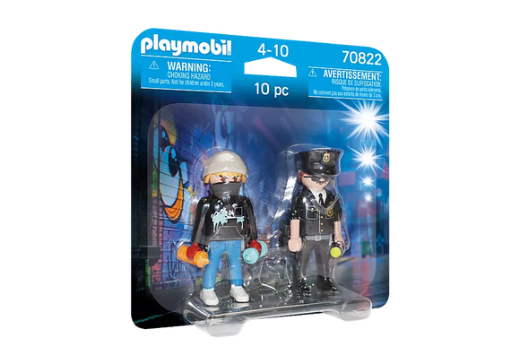 Playmobil Duo Pack Policeman and Street Artist 70822