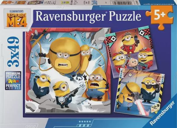 Despicable Me 4 3x49 pc Puzzles