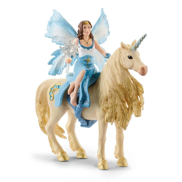 Schleich Bayala Eyela riding Golden Unicorn