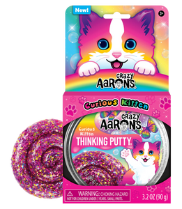 Crazy Aarons Thinking Putty Curious Kitten
