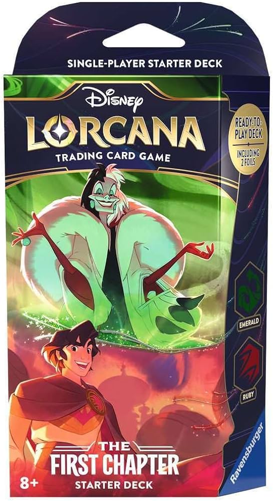 Disney Lorcana The First Chapter Starter Deck Emerald and Ruby