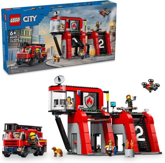 Fire Station with Fire Truck - 60414