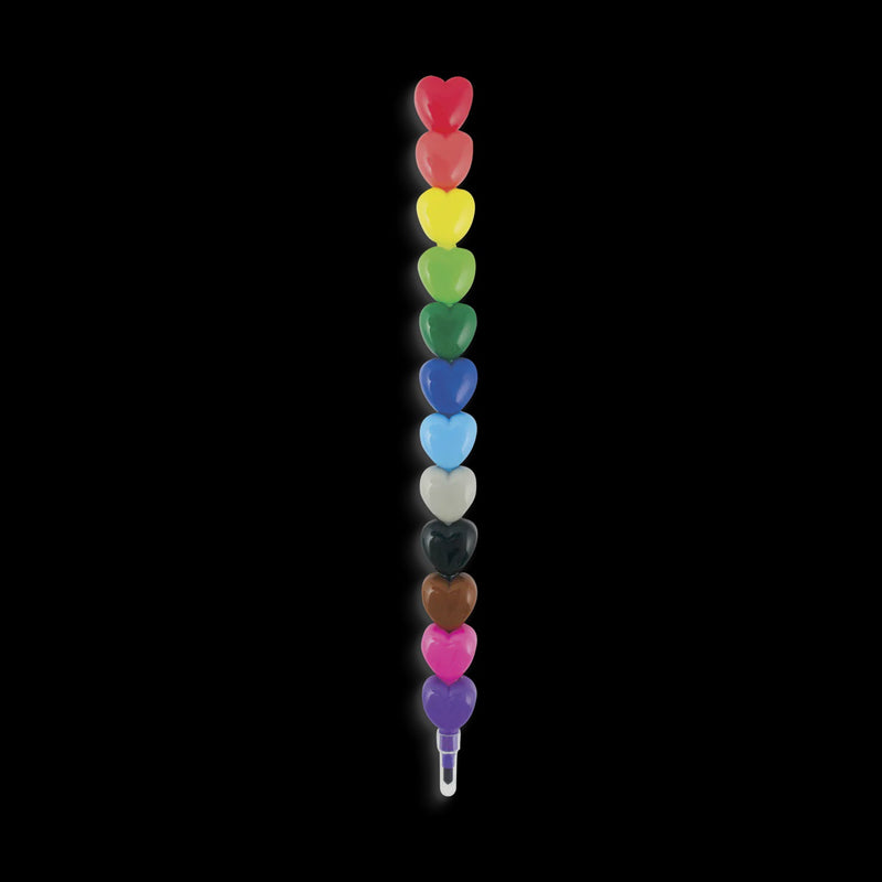 Heart Stacking Crayons