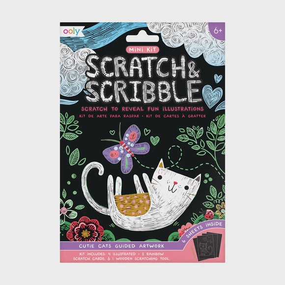 Scratch & Scribble: Mini Kit - Cutie Cats (7 PC Set)