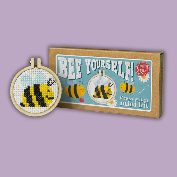 Bee Yourself Mini Cross Stitch Kit
