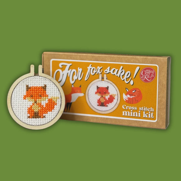 For Fox Sake Mini Cross Stitch Kit