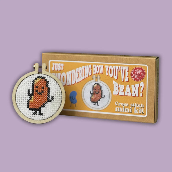 Just Wondering How You've Bean Mini Cross Stitch Kit
