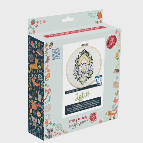 Indian Lotus Embroidery Kit