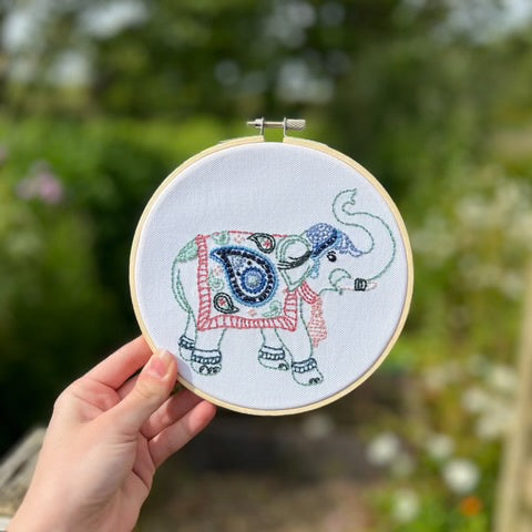 Indian Elephant Embroidery Kit