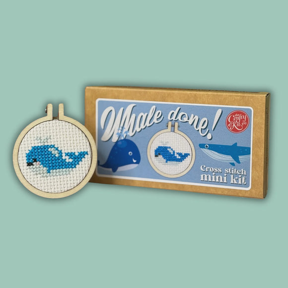 Whale Done Mini Cross Stitch Kit