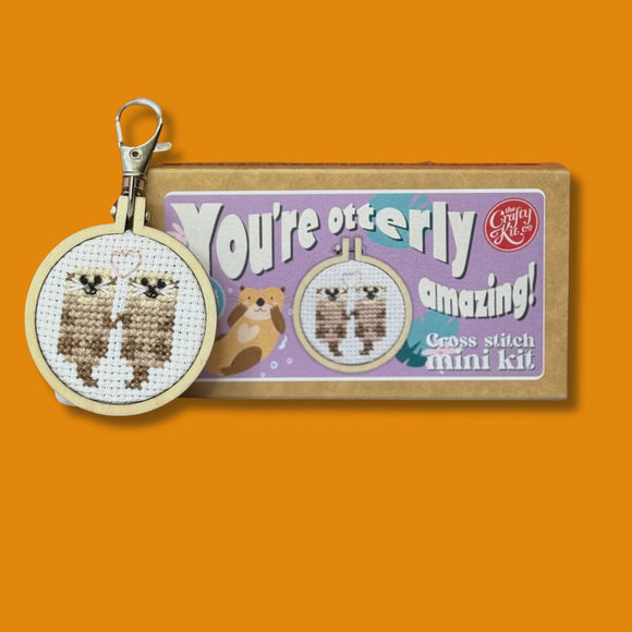 Youre Otterly Amazing Mini Cross Stitch Kit