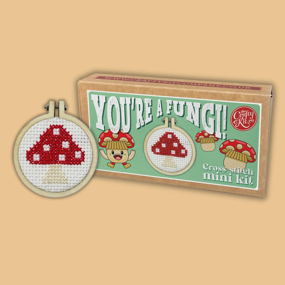 You're a Fungi Mini Cross Stitch Kit