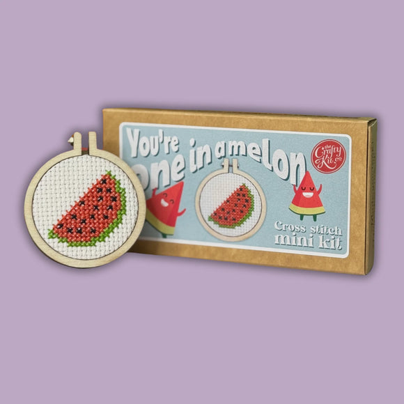 You're One in a Melon Mini Cross Stitch Kit