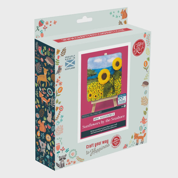 Sunflowers by the Seashore Needle Felt Kit