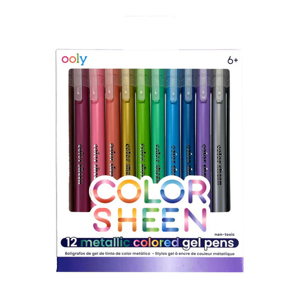 Ooly Color Sheen Metallic Coloured Gel Pens 12pk