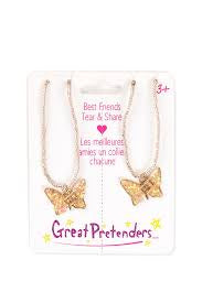 BFF Butterfly Share & Tear Necklace 2 Pcs - NEW FOR 2020