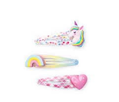 Unicorn Cutie Hairclips, 3pcs