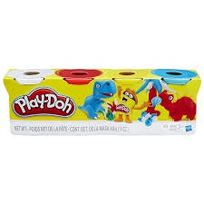 PLAY-DOH - 4pk Sleeve - 4oz - COLOUR ASST