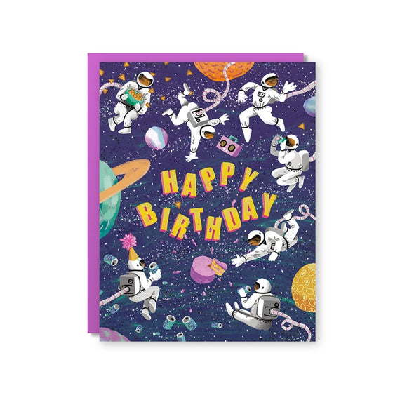 Astronauts Birthday Card