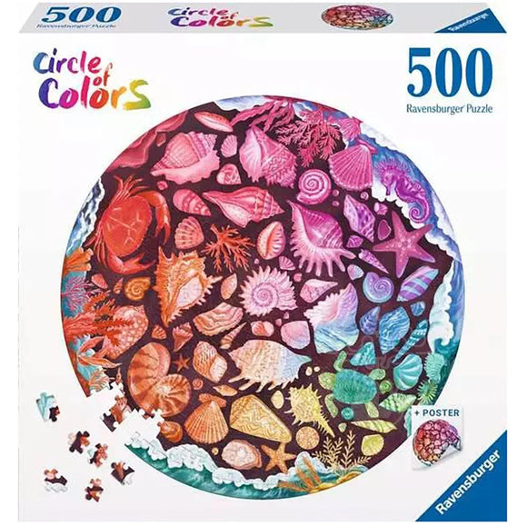 Ravensburger Seashells 500 pc Round Puzzle