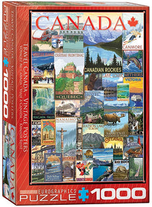 Eurographics Travel Canada Vintage Poster 1000 pc
