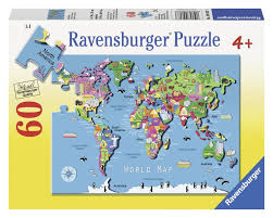 Ravensburger World Map 60 pc