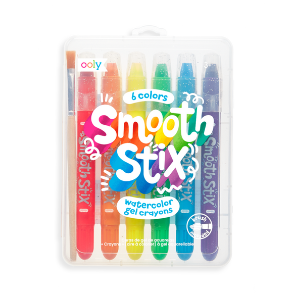 Ooly Smooth Stix Watercolour Gel Crayons 6pk