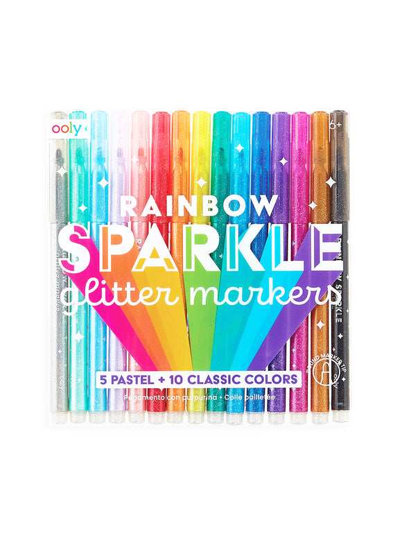 Ooly Rainbow Sparkle Glitter Markers 15pk
