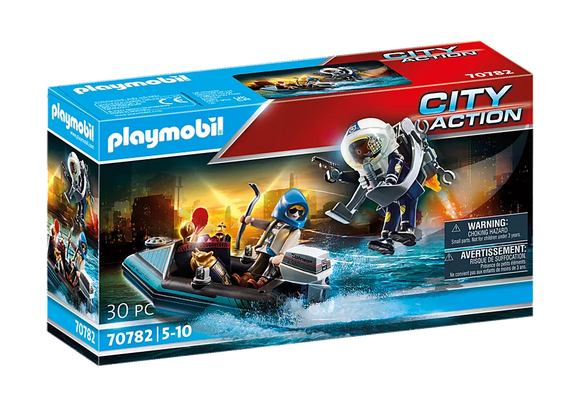 Playmobil City Action Police Jet Pack with Boat