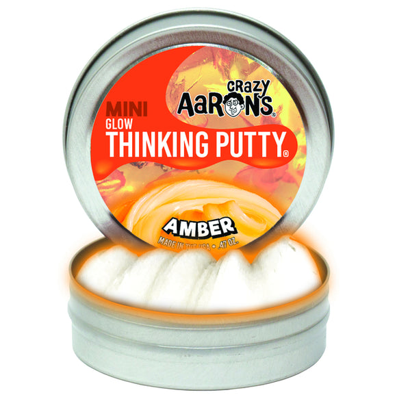 Aarons Thinking Putty Amber Mini Tin