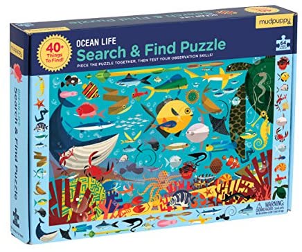 Mudpuppy Ocean Life Search & Find 64 pc