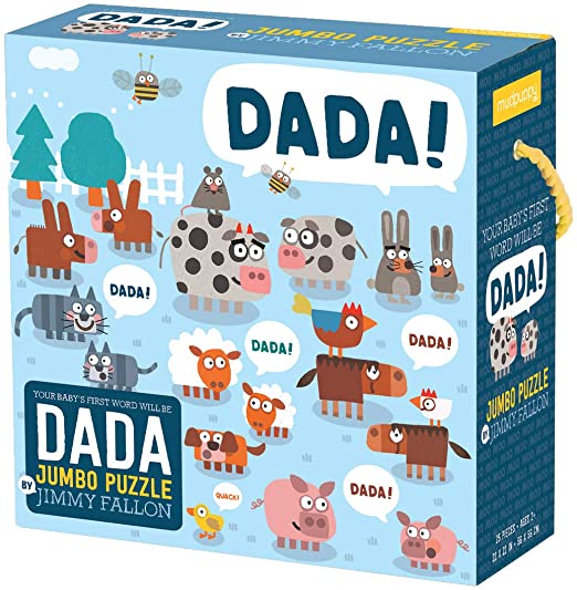 Mudpuppy Your Baby's First Word Will Be Dada Jumbo Puzzle