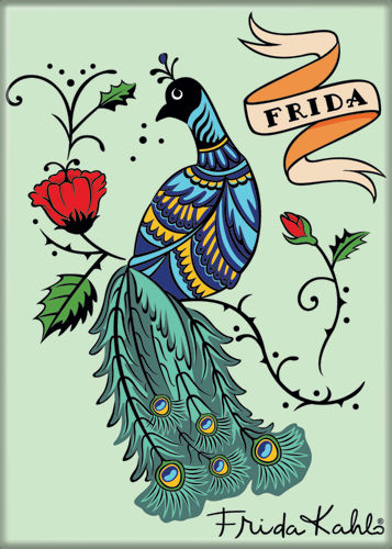 Frida Kahlo Bird Magnet