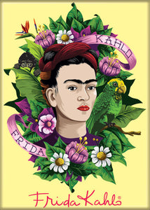 Frida Kahlo Floral Magnet