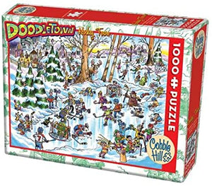 Cobble Hill DoodleTown Hockey Town 1000 pc