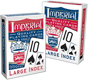 Imperial large Index Poker Playing Cards