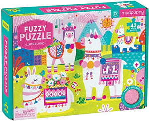 Mudpuppy Llama Land Fuzzy Puzzle 42 pc