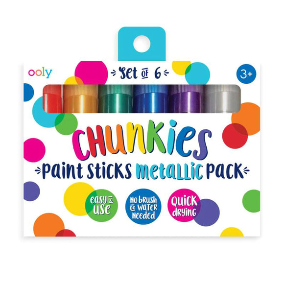 Ooly Chunkies Metallic Paint Sticks 6pk