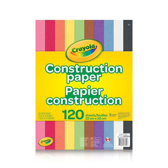 Crayola Construction Paper 120 pages