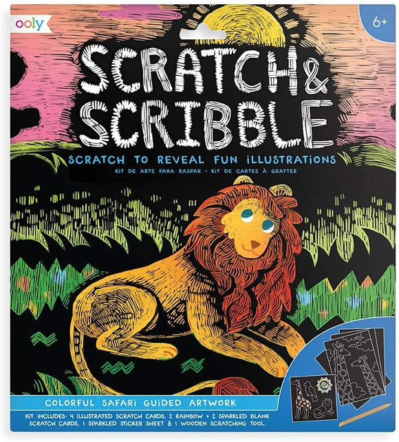 Ooly Scratch & Scribble Colourful Safari
