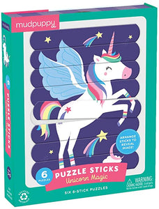 Mudpuppy Unicorn Magic Puzzle Sticks